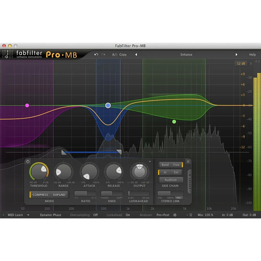 FabFilter Pro-MB compresión multibanda
