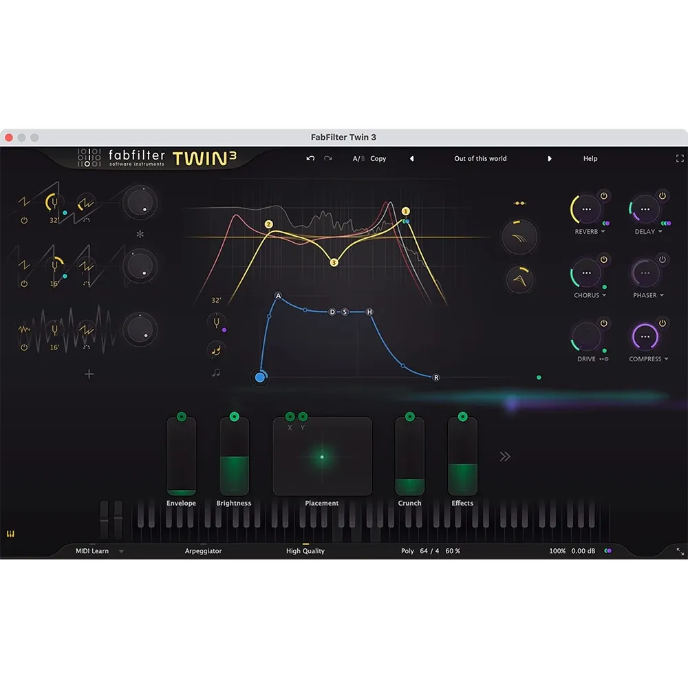 Plug-in sintetizador FabFilter Twin 3