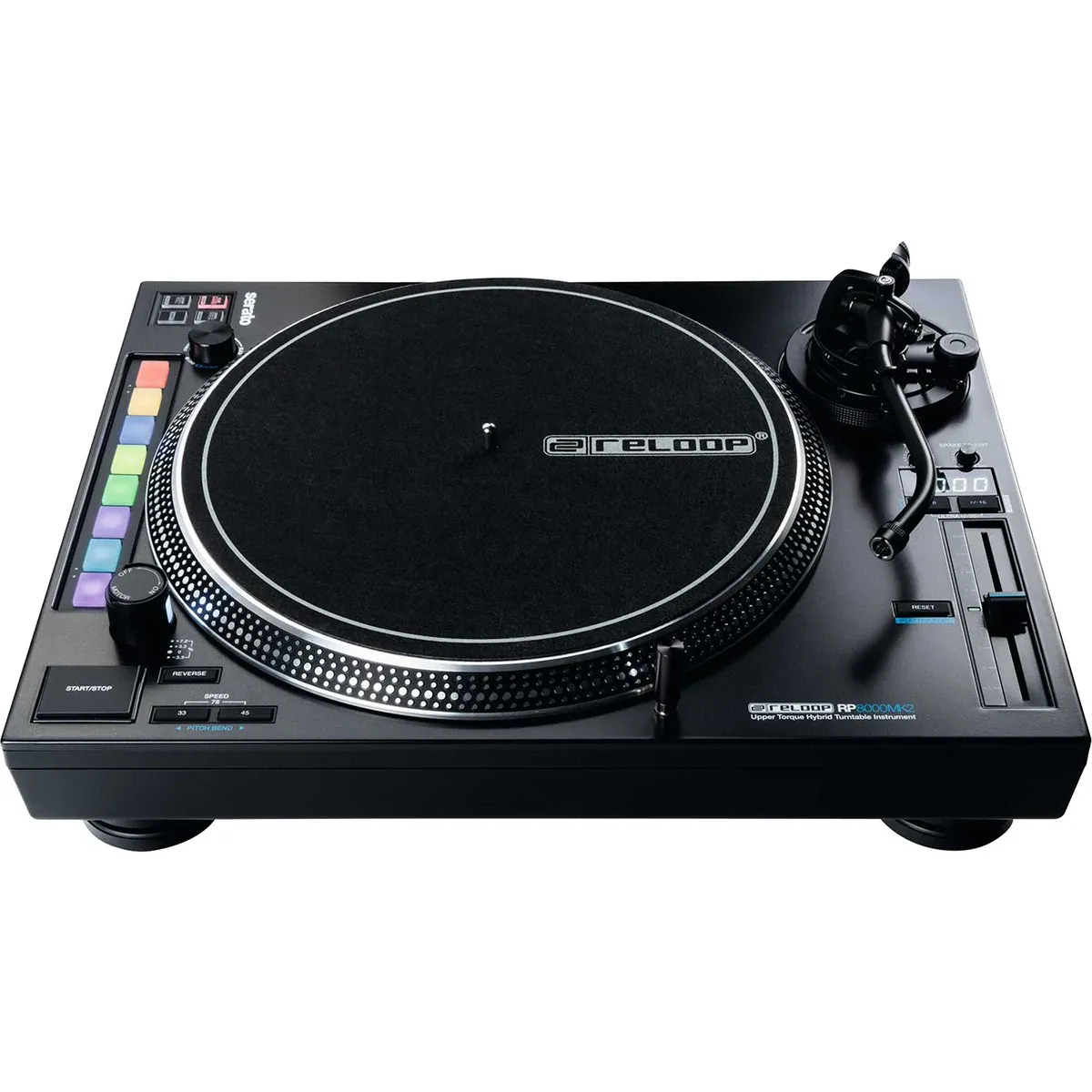 Tornamesa DJ híbrida Reloop RP-8000 MK2 con pads