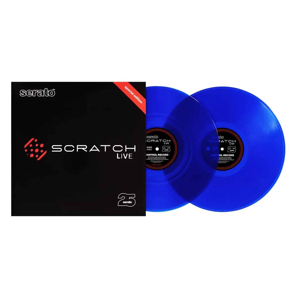 Vinilo timecode Serato Control Vinyl 25 Aniversario azul para DVS