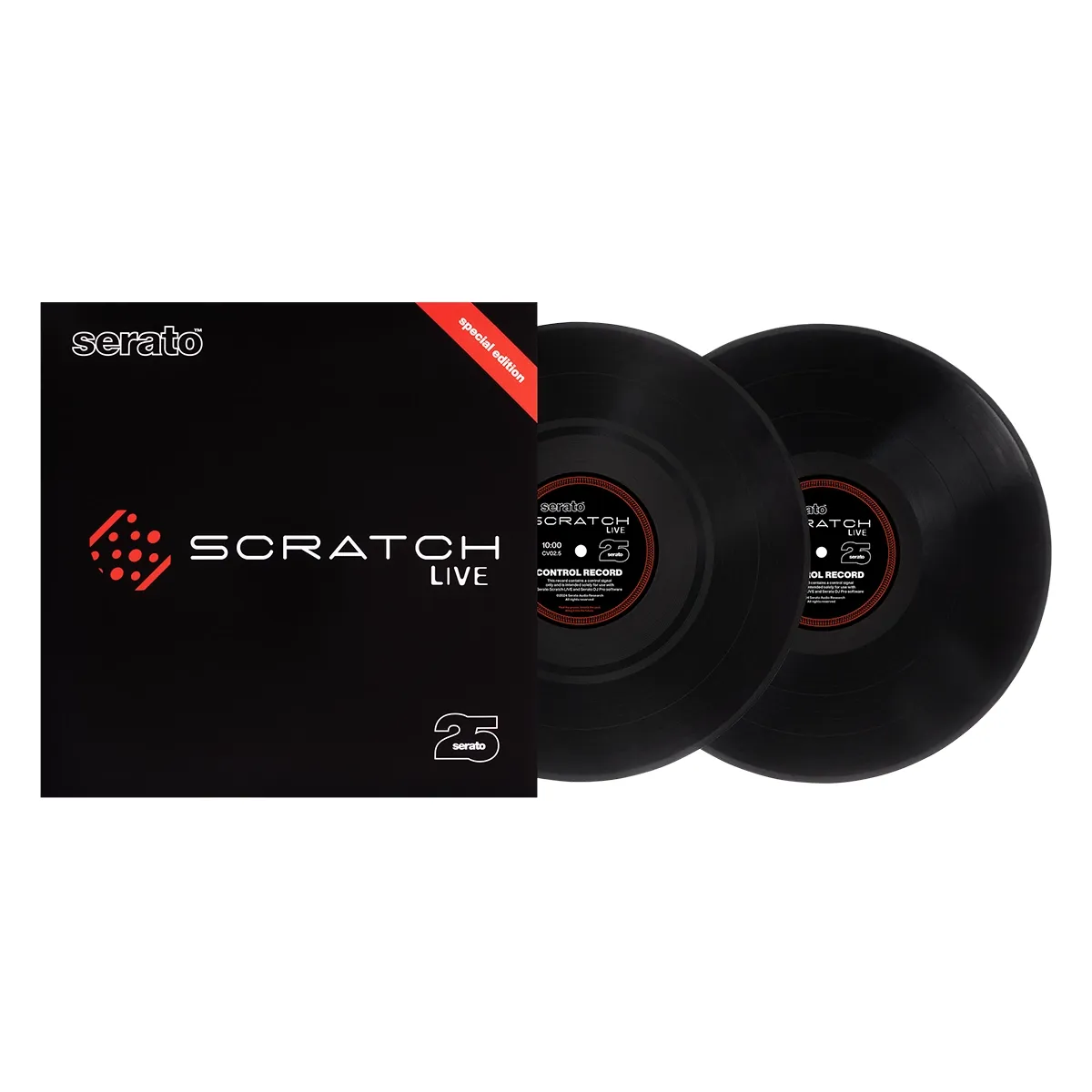 Serato SCR-25 Black vinilos timecode edición 25 aniversario par de 12 pulgadas