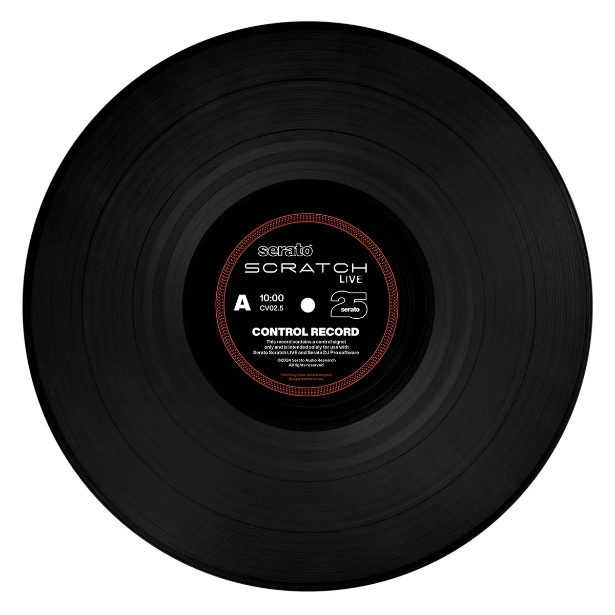 Serato SCR-25 Black lado A del vinilo timecode 25 aniversario