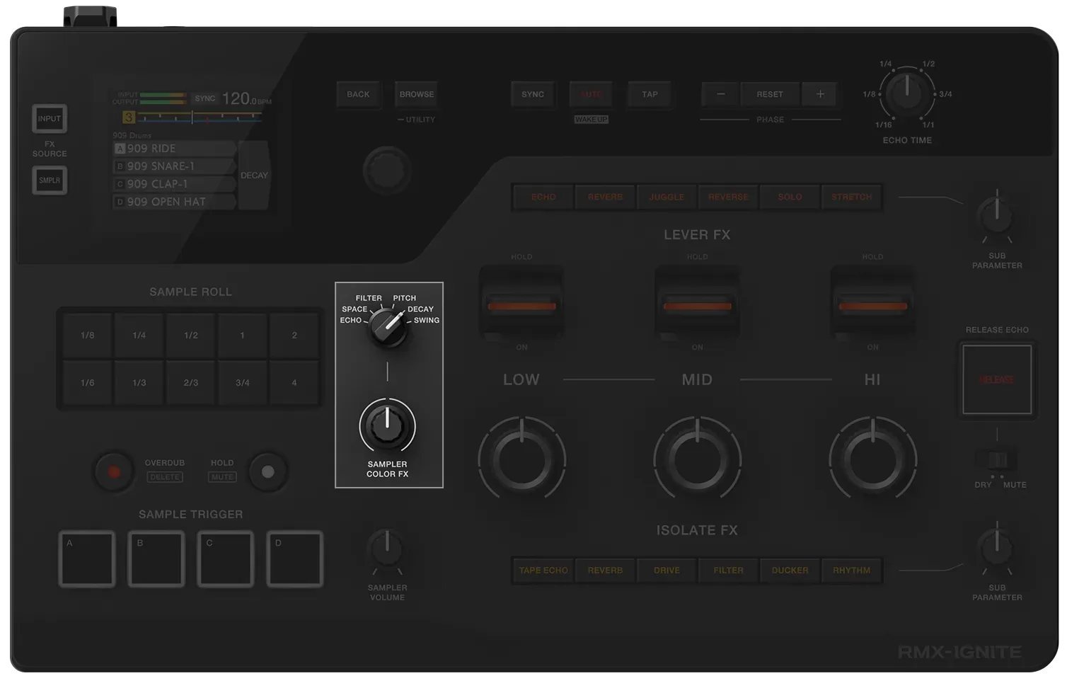 Sampler Color FX del RMX-IGNITE