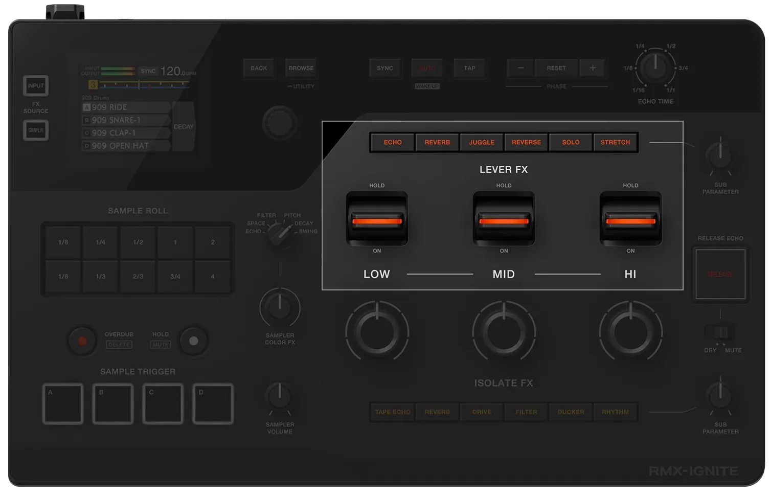 Lever FX del RMX-IGNITE
