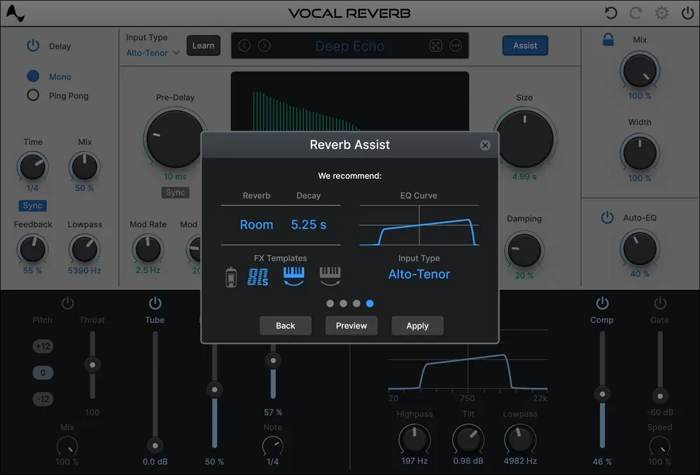 IA y Auto-EQ para integrar la voz