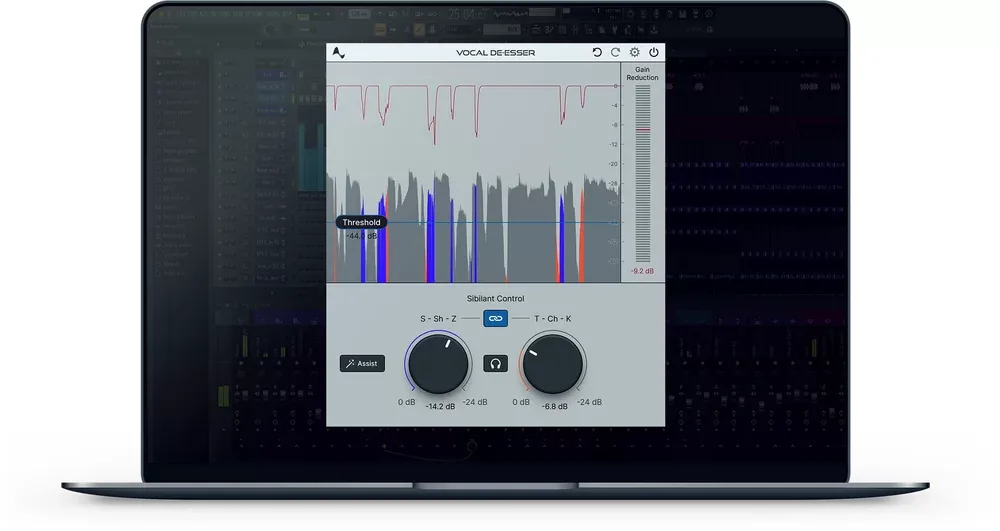 Antares Vocal De-Esser – De-Esser de Voz en Tiempo Real con IA