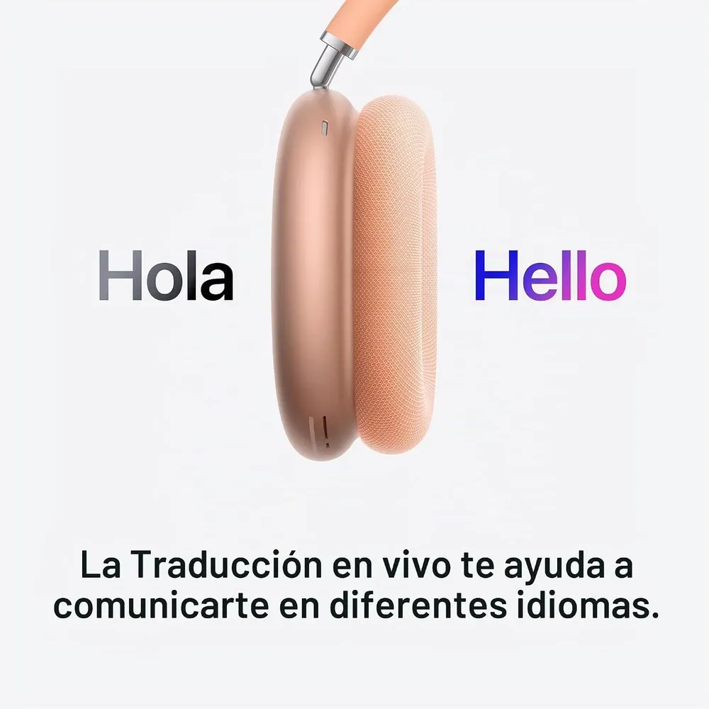 AirPods Max 2 naranja con la función Traducción en Vivo