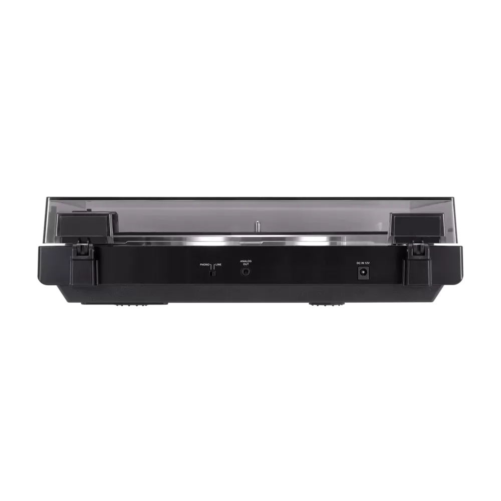 Vista trasera del AT-LP60X con el selector phono y línea