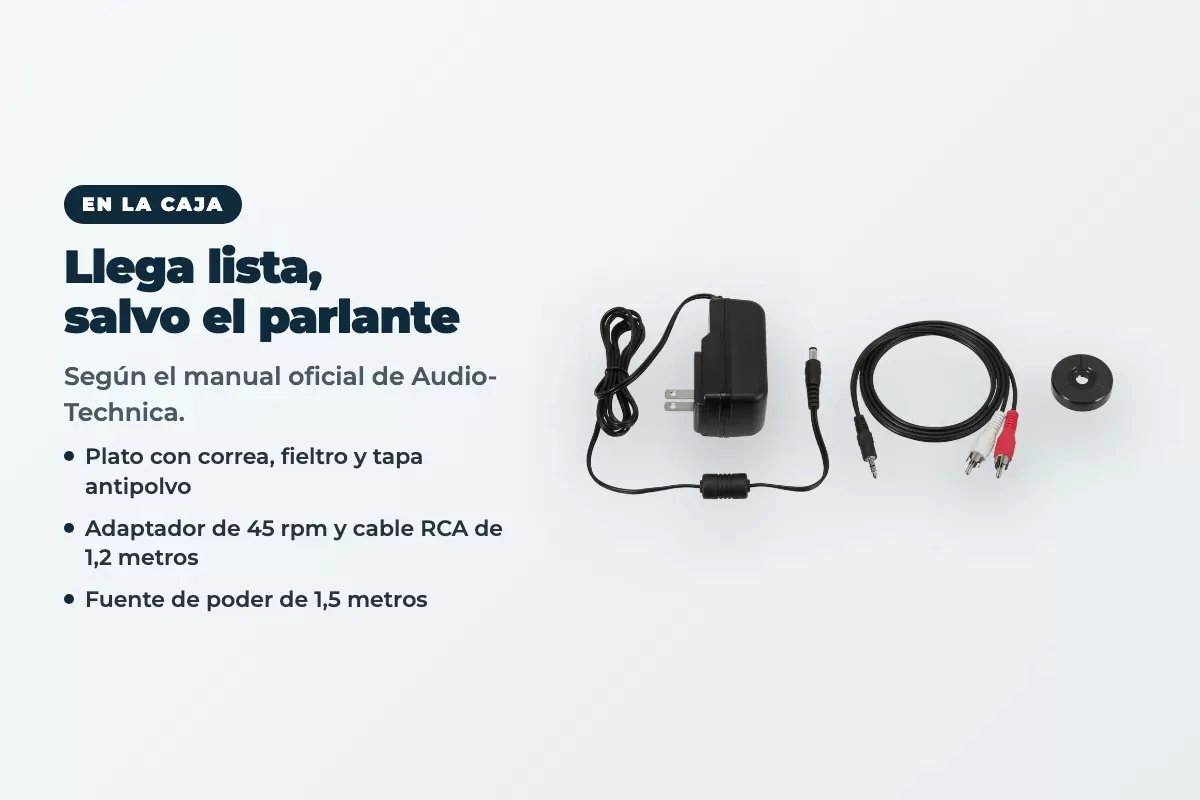 Qué trae la caja del AT-LP60XBT