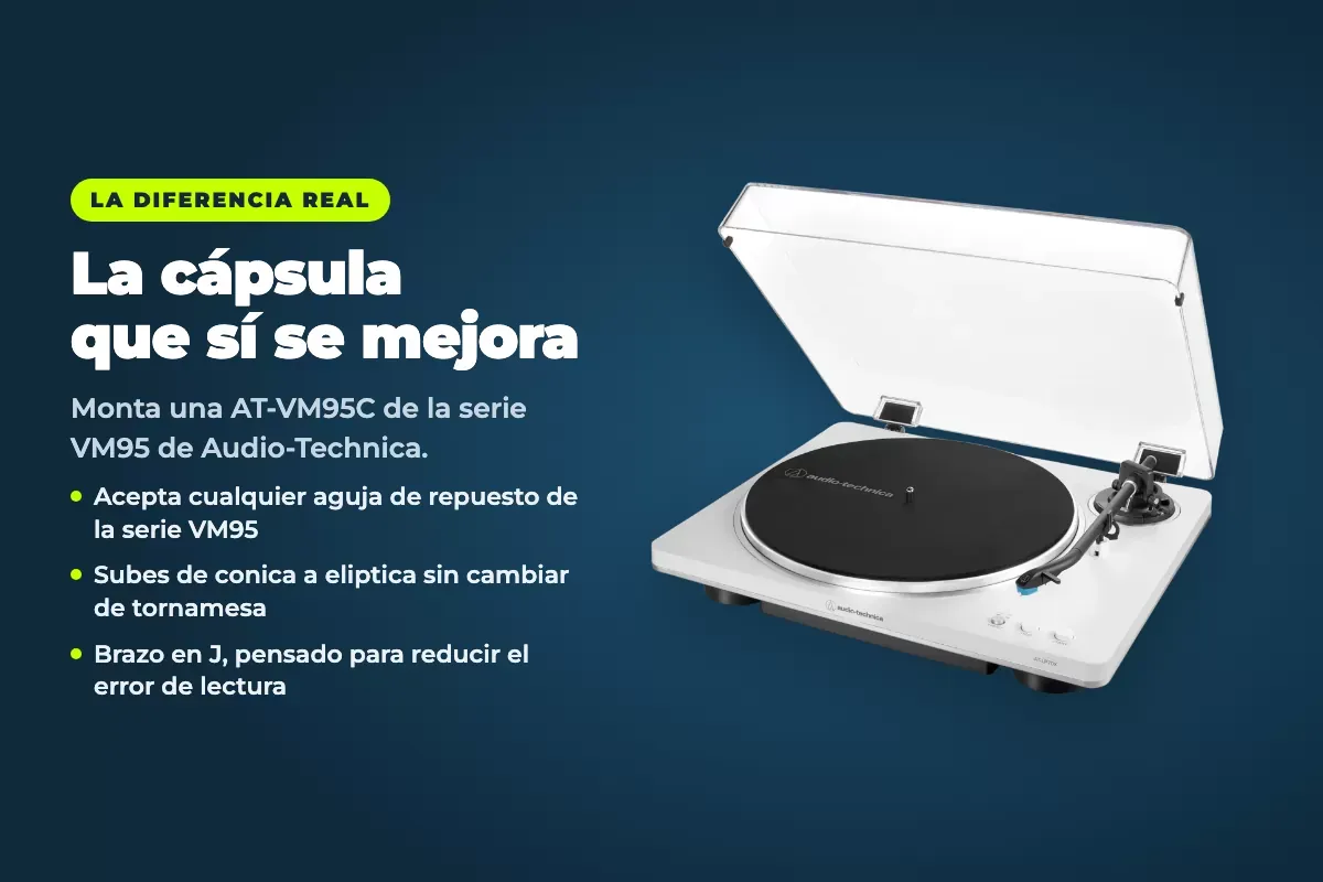 Cápsula AT-VM95C del AT-LP70X, compatible con la serie VM95