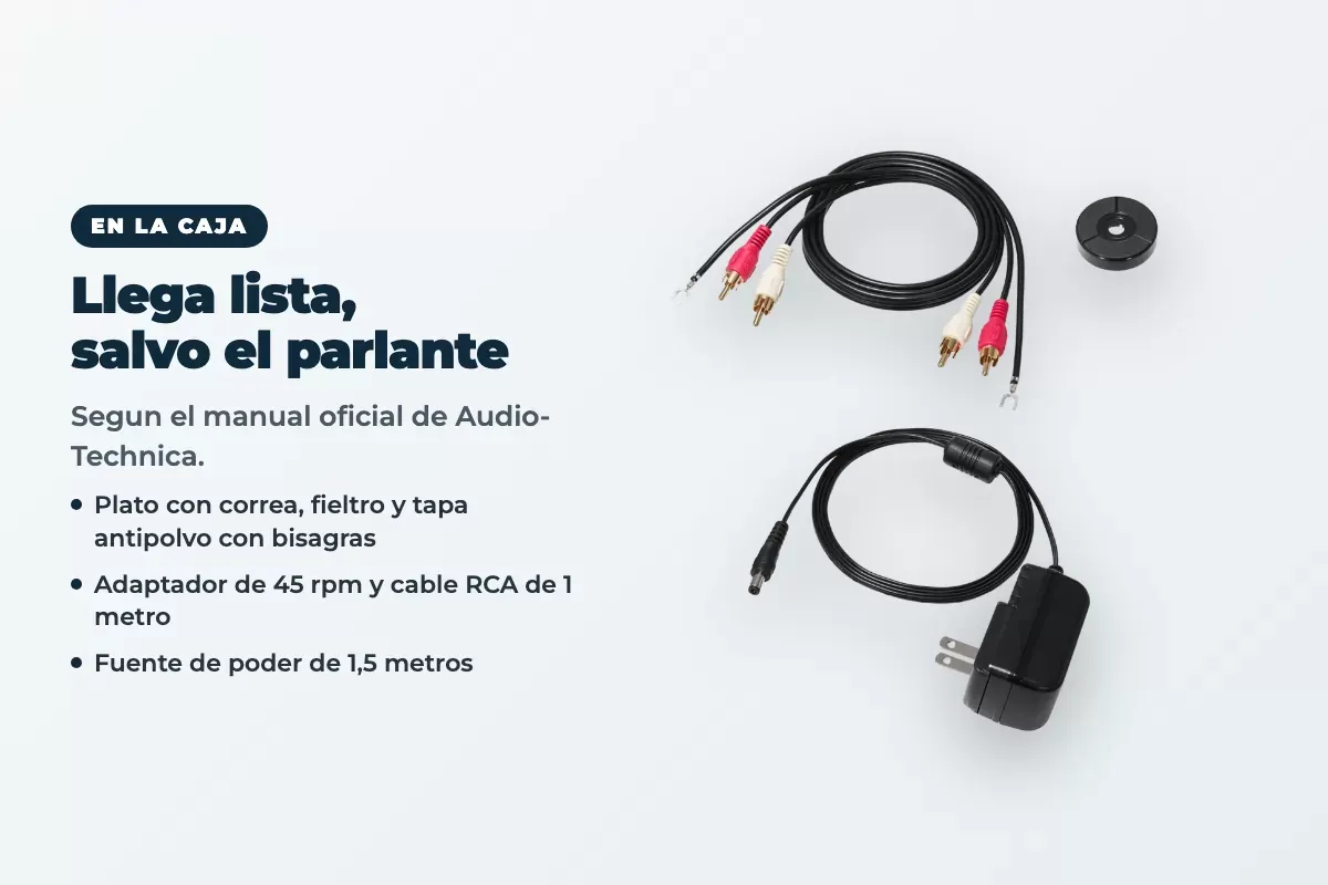 Qué trae la caja del AT-LP70X