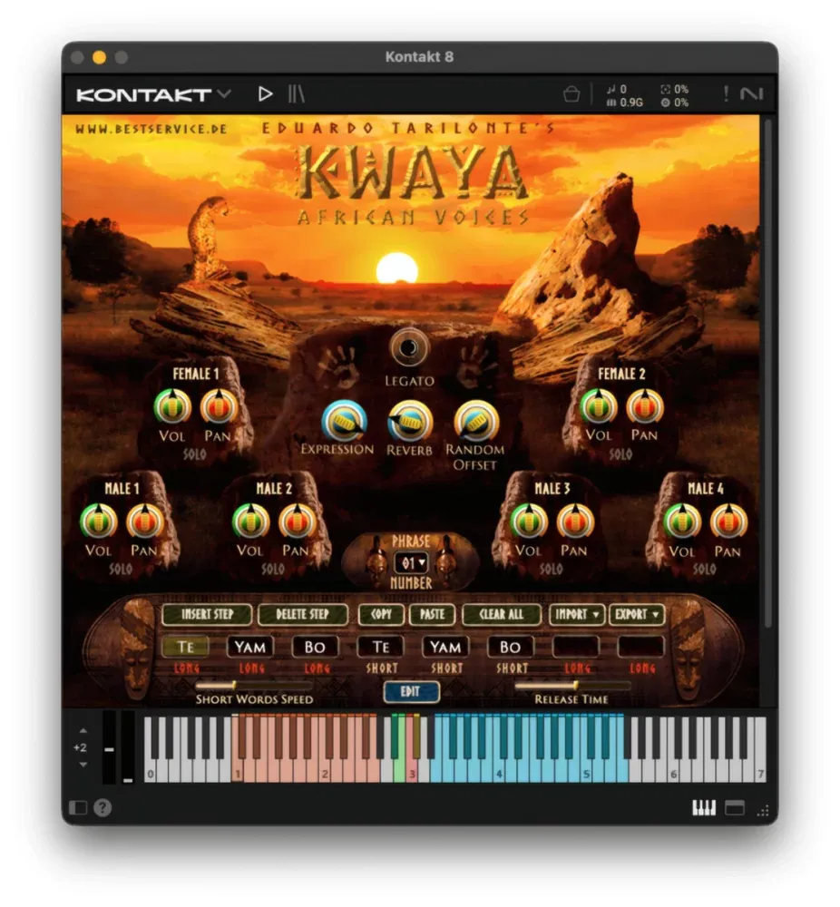Interfaz de Kwaya