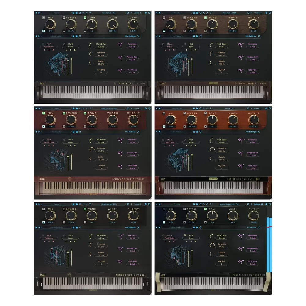 Boz Digital All Pro Pianos Bundle – Colección Completa de Pianos Virtuales