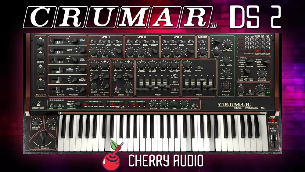 Panel del sintetizador virtual Cherry Audio Crumar DS-2