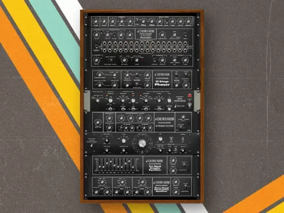 Rack completo de módulos Rackmode Signal Processors de Cherry Audio