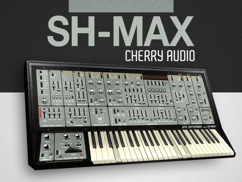 Panel completo del sintetizador virtual Cherry Audio SH-MAX