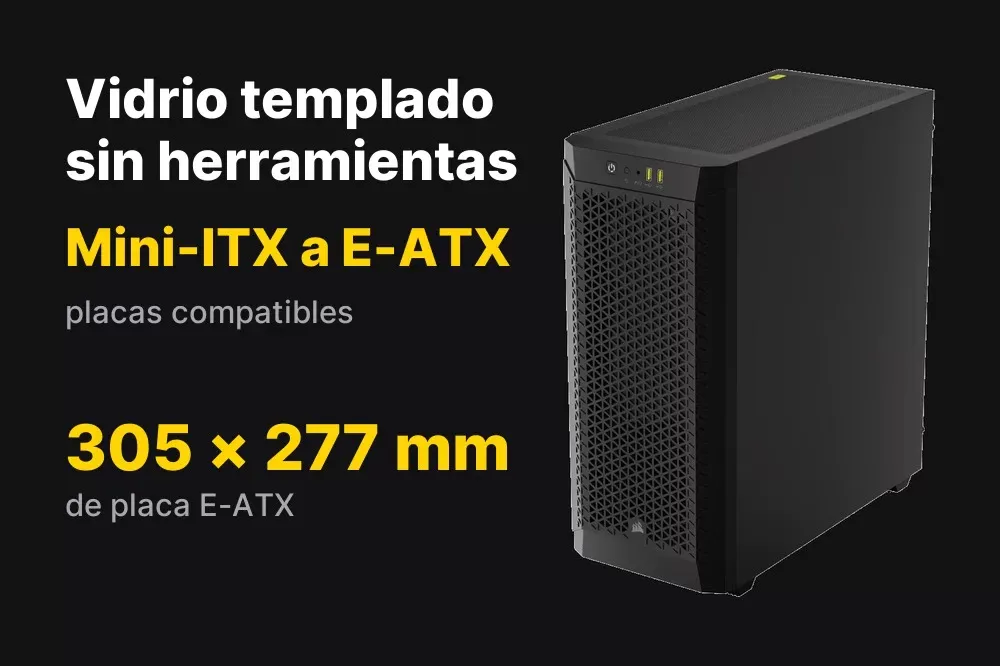 Panel lateral de vidrio templado sin herramientas