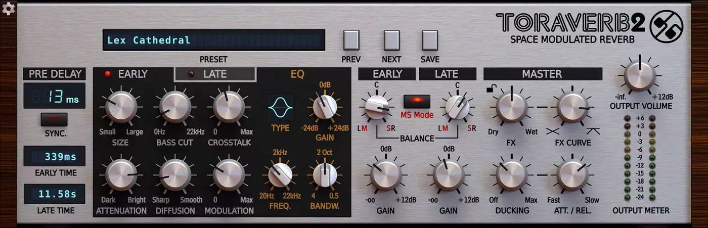 Modulación, delay y reverb
