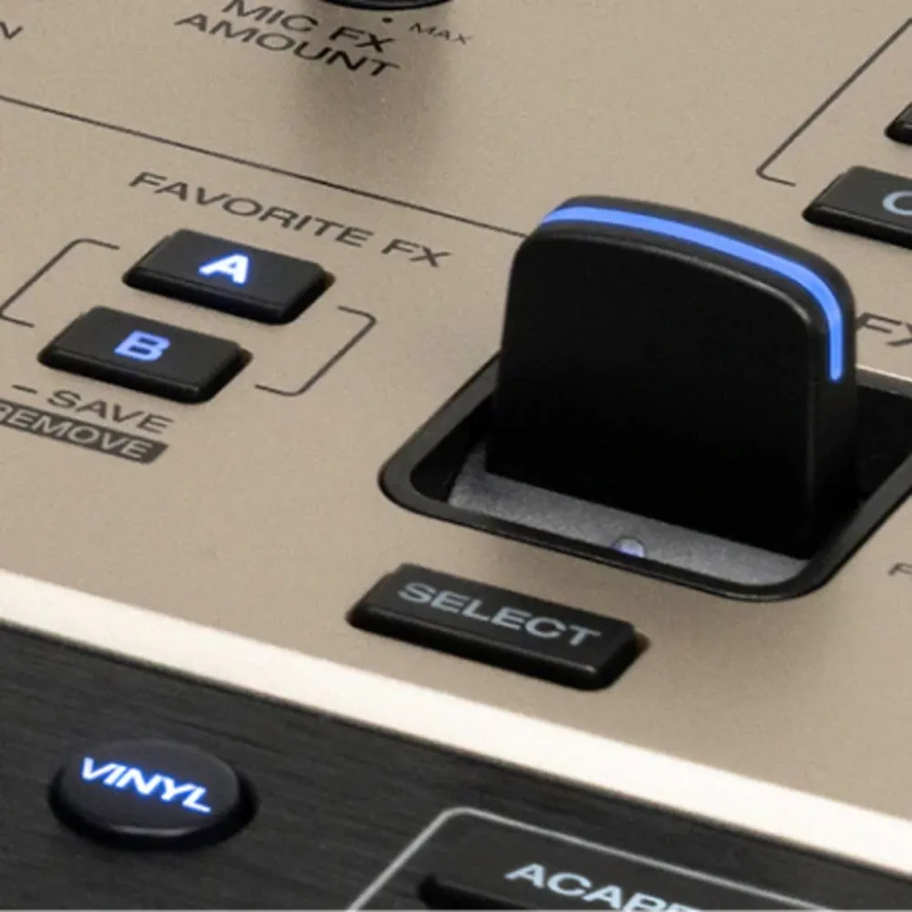 Palanca FX y botones Favorite FX del Denon DJ PRIME 4 G2