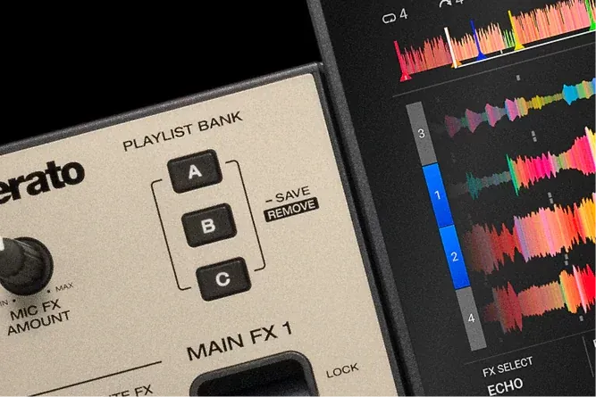 Botones Playlist Bank del Denon DJ PRIME 4 G2