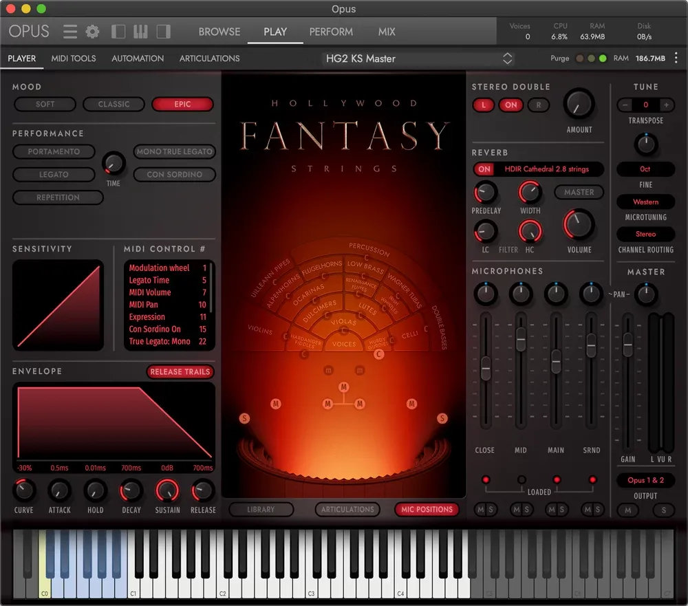 Cuerdas de mundo para scores de fantasia