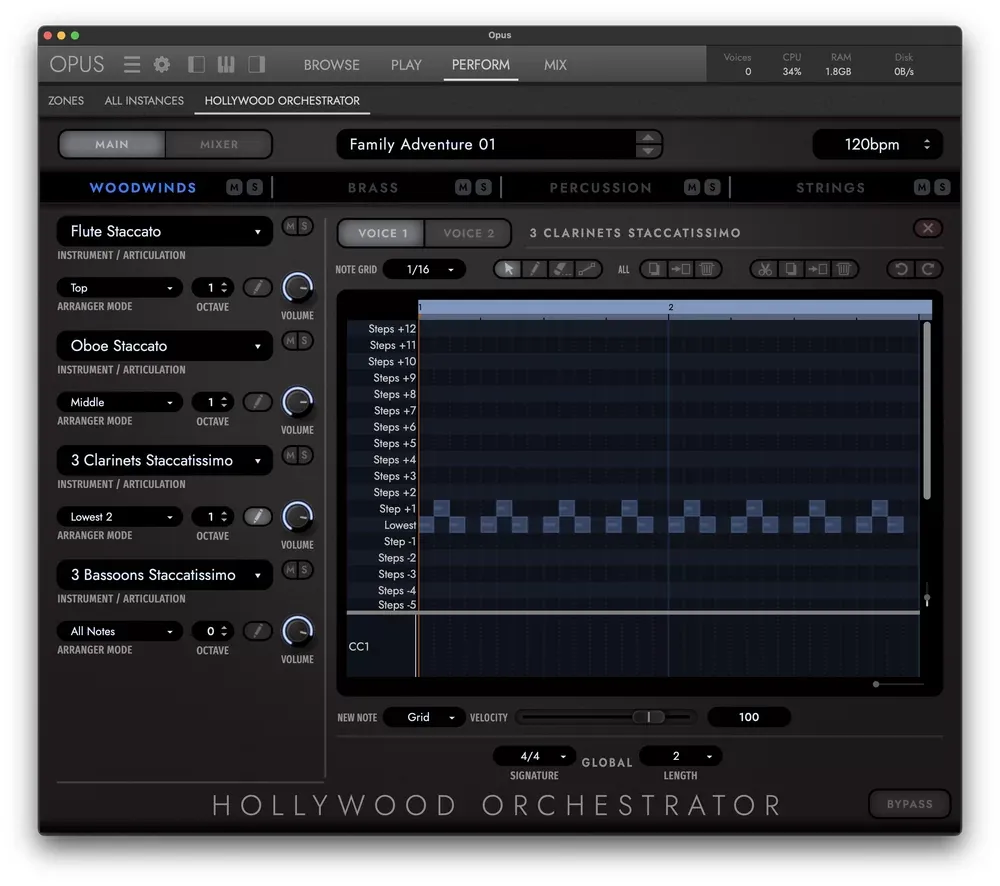 Motor OPUS y Hollywood Orchestrator
