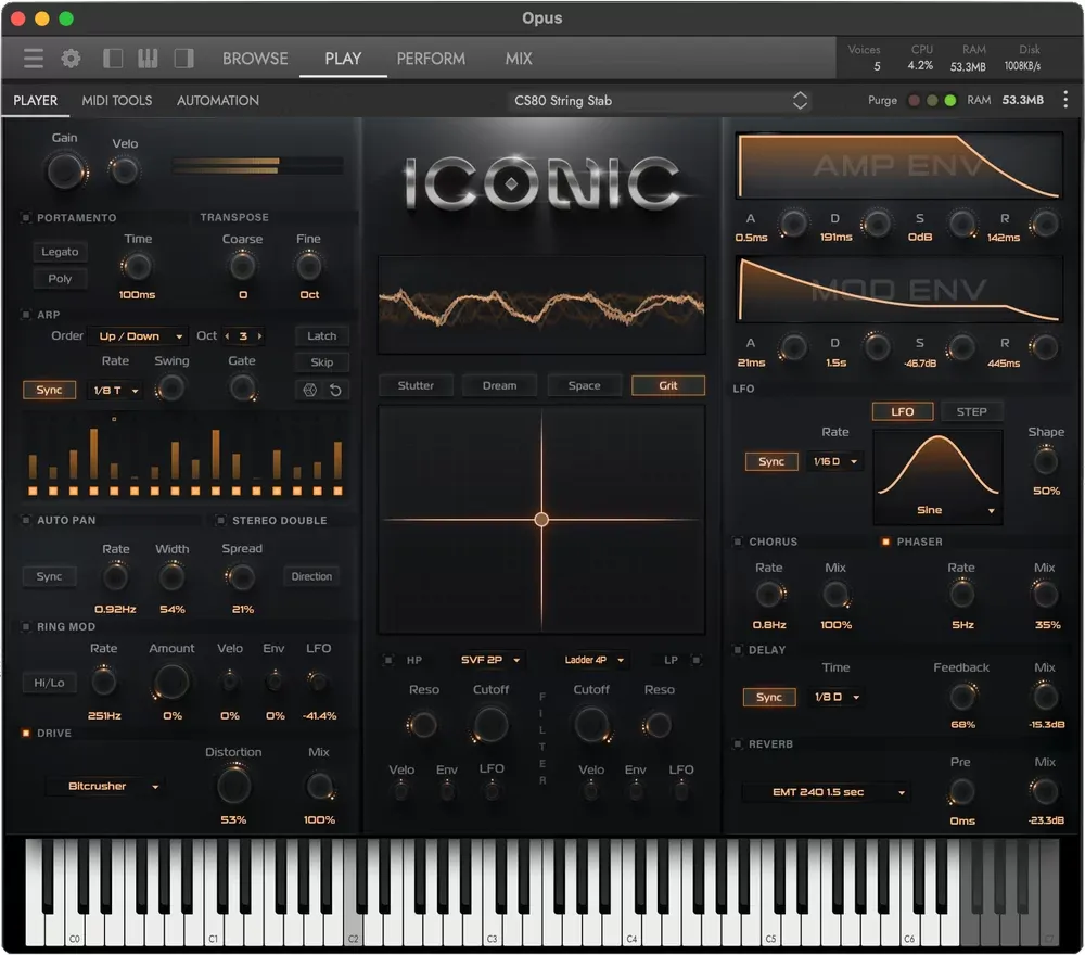 FX Pad, controles y color de estudio