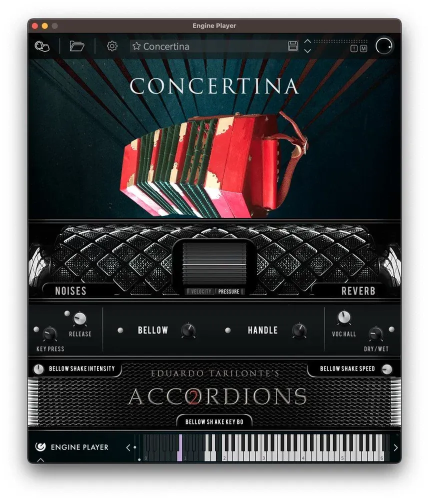 Detalle del sonido de la Single Concertina