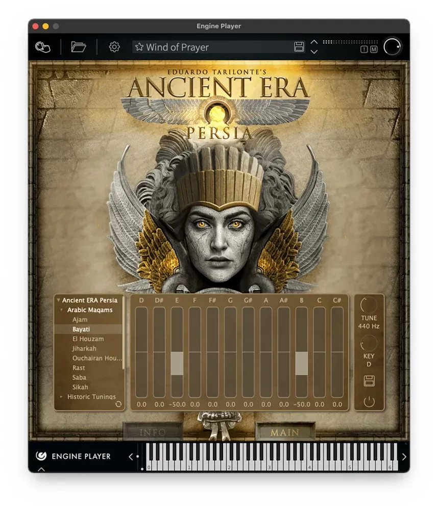 Modulo de microtuning de Ancient ERA Persia