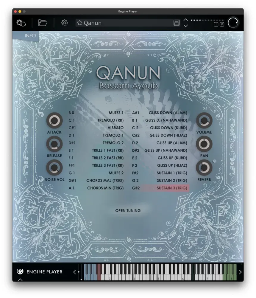 Interfaz del Engine Player del Qanun
