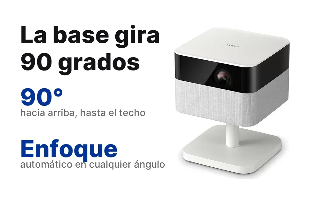 La base del Epson EF-71 gira 90 grados
