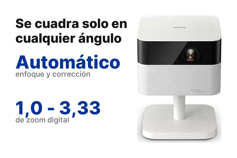 Enfoque automático del Epson EF-71 en cualquier ángulo