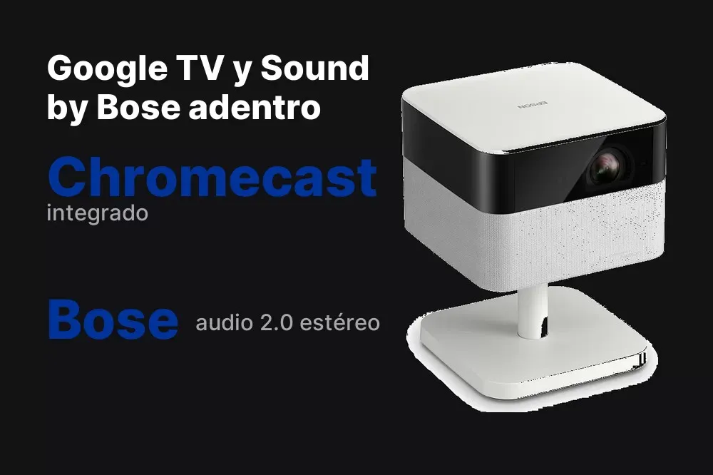 Google TV y Sound by Bose del Epson EF-71