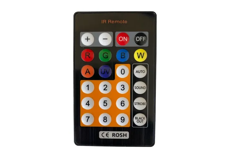 Control remoto IR incluido con el par LED Event Lighting PAR12X12L