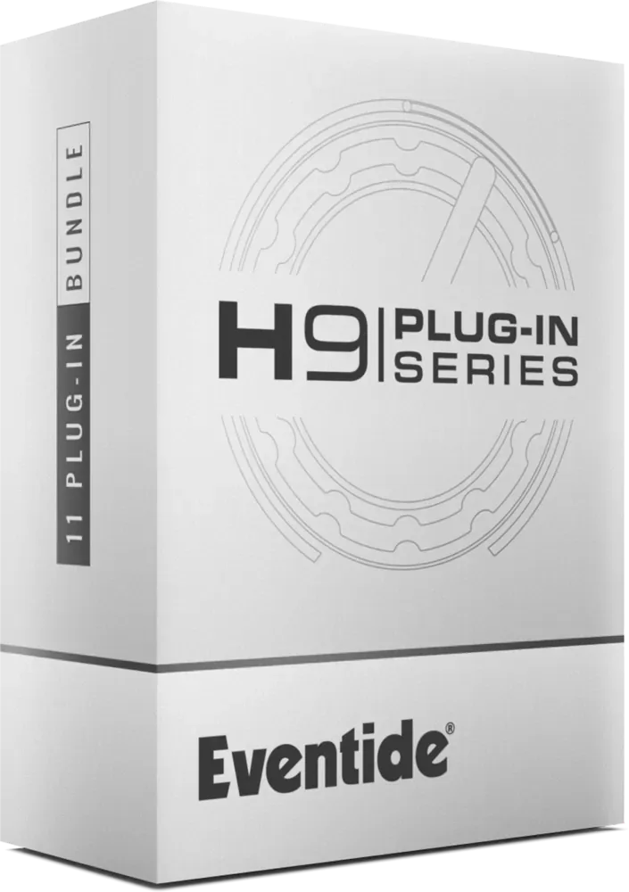Caja del Eventide H9 Series Plug-in Bundle, colección de 11 plugins de efectos del Harmonizer H9