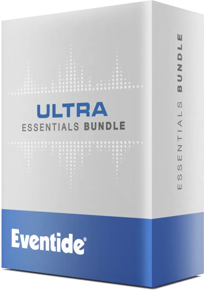 Caja del pack Eventide Ultra Essentials Bundle con el logo de Eventide