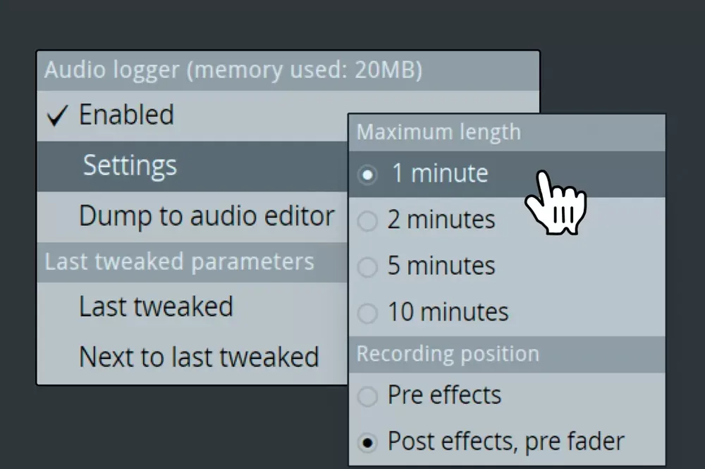 Audio Logger de FL Studio 2026: recuperación de audio grabado