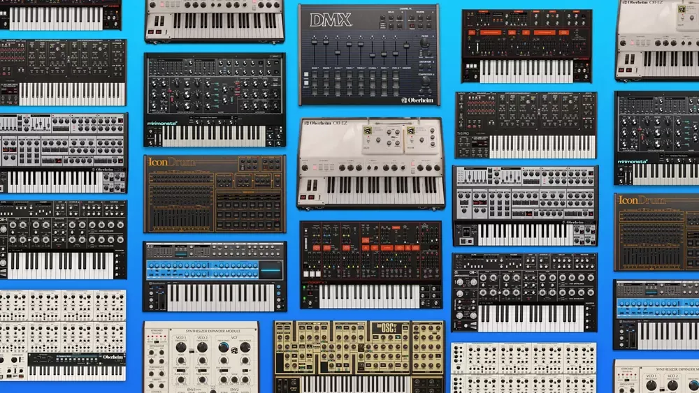 Instrumentos virtuales del GForce Analogue Series Bundle V2: Oberheim DMX, IconDrum, OB-EZ, Minimonsta2 y más