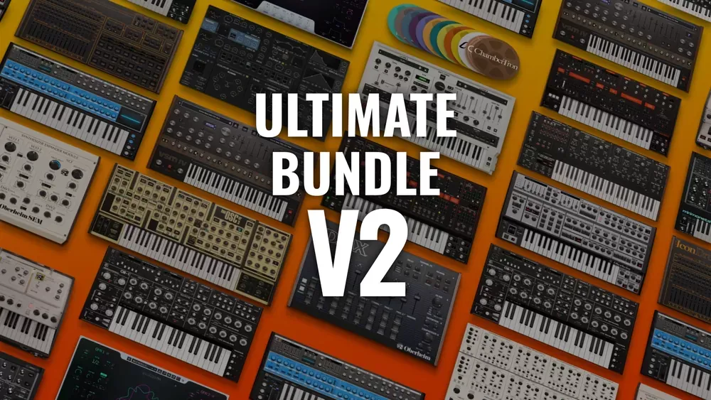 Colección completa de sintetizadores y cajas de ritmos del bundle GForce Ultimate V2