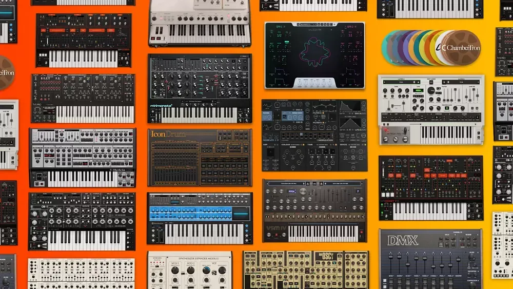 Instrumentos virtuales del GForce Ultimate Bundle V2: Halogen FM, M-Tron Pro IV, VSM IV, IconDrum, DMX y más