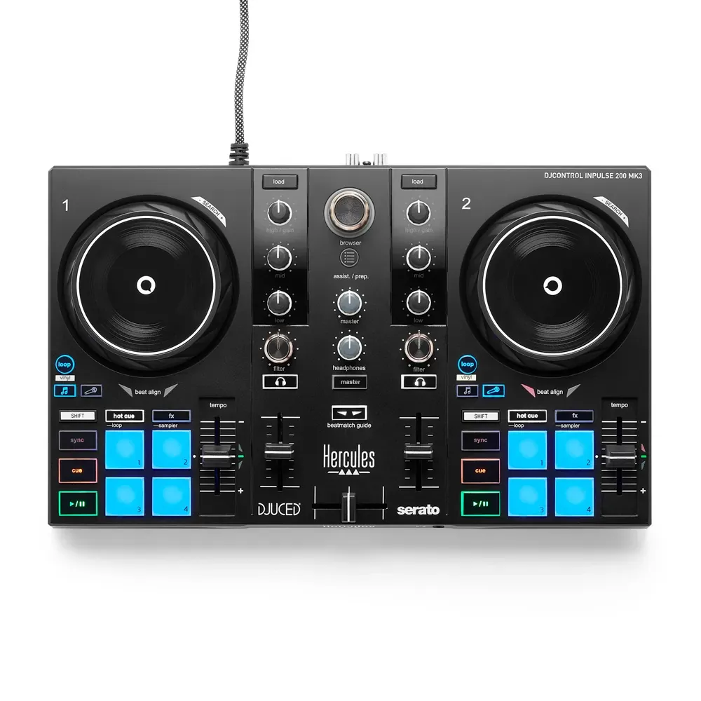 Hercules DJControl Inpulse 200 MK3 controlador DJ de 2 decks