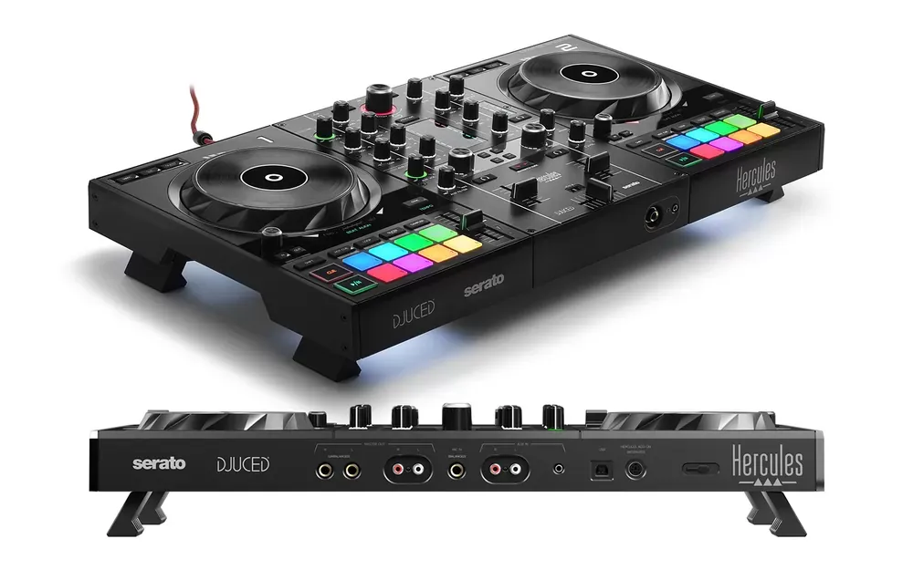 Panel trasero y conexiones del Hercules DJControl Inpulse 500