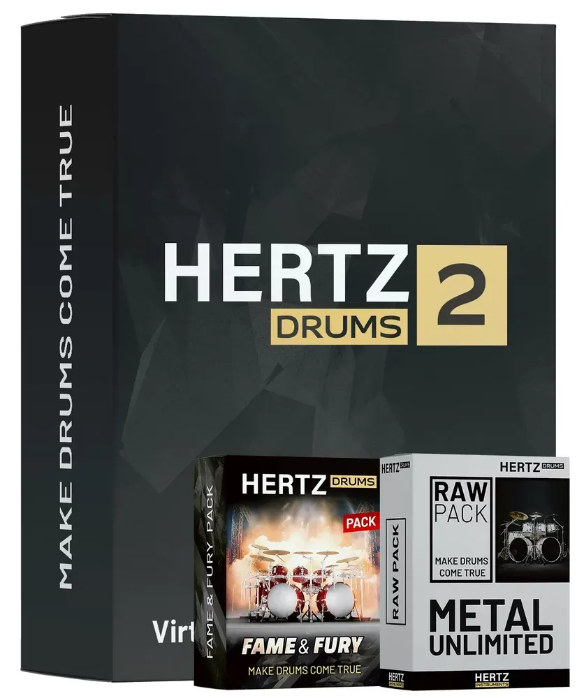 Hertz Drums Full Metal Bundle – Batería Virtual para Metal con Software y Dos Kits