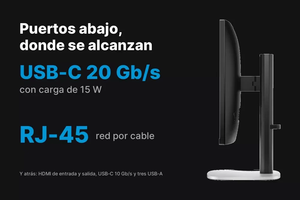 Puertos inferiores del HP ProStudio 4 AI