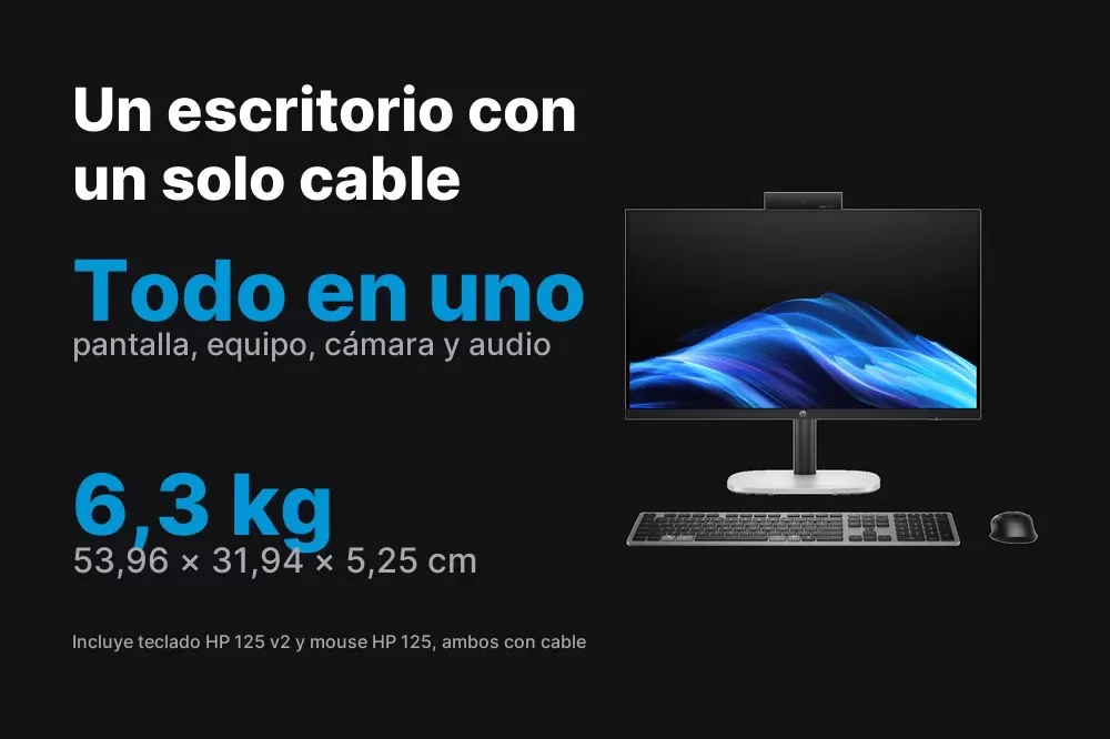 HP ProStudio 4 AI todo en uno con teclado y mouse incluidos