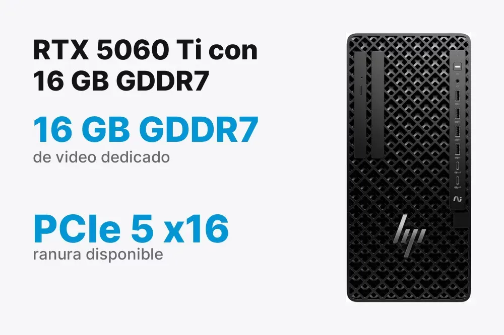 Tarjeta gráfica NVIDIA dedicada de la HP Z1 G1i
