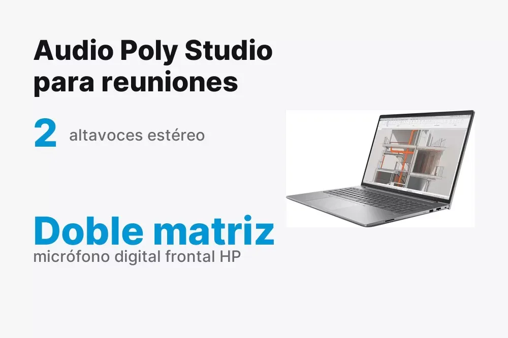 Audio Poly Studio del HP ZBook X G1i