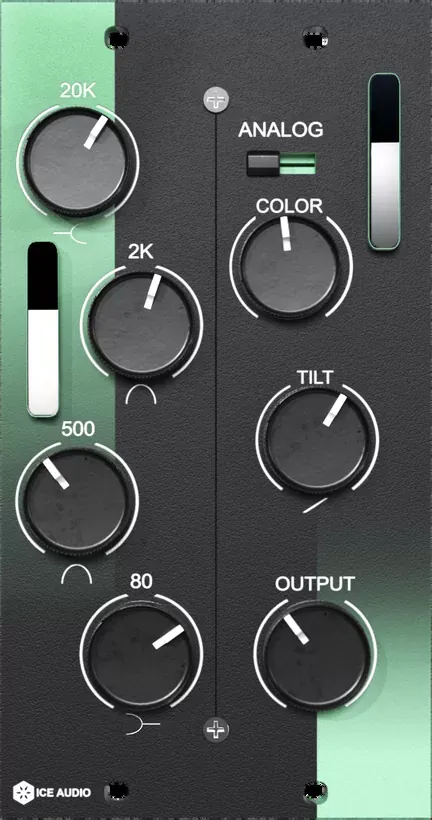 Ice Audio IC5EQ — EQ de 4 bandas con curvas musicales