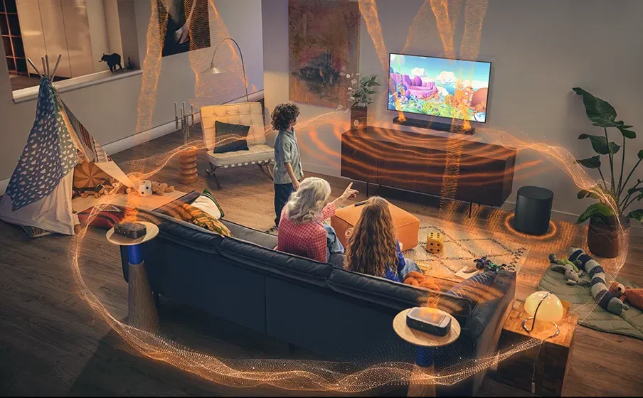 Sonido envolvente de la JBL Bar 1000MK2 en una sala