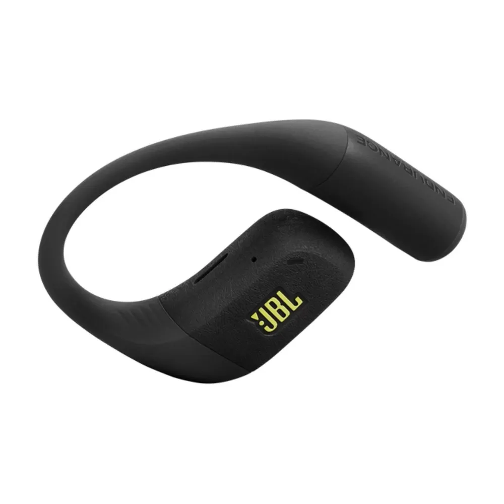 Audífono JBL Endurance Zone negro con gancho de oreja de silicona